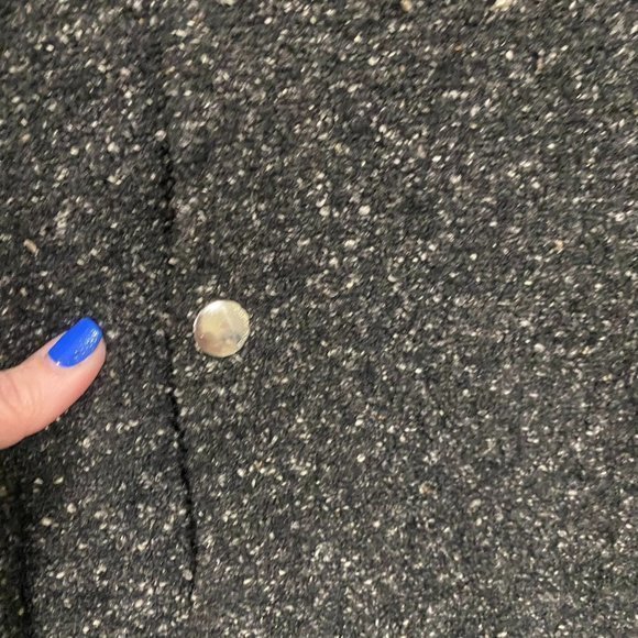 Rag & Bone Charcoal Gray Tweed Moto Style Jacket Size 8 - Picture 3 of 10